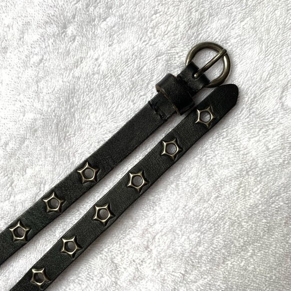 SOLD- Y2K STAR STUDDED LEATHER BELT!! - Picture 1 of 3